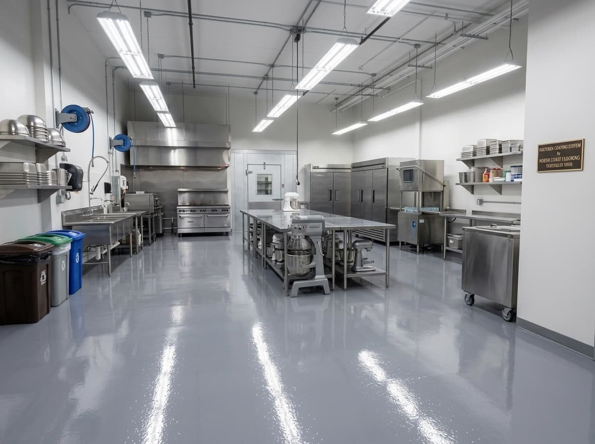 Restaurant kitchen floor coating — Akron, OH