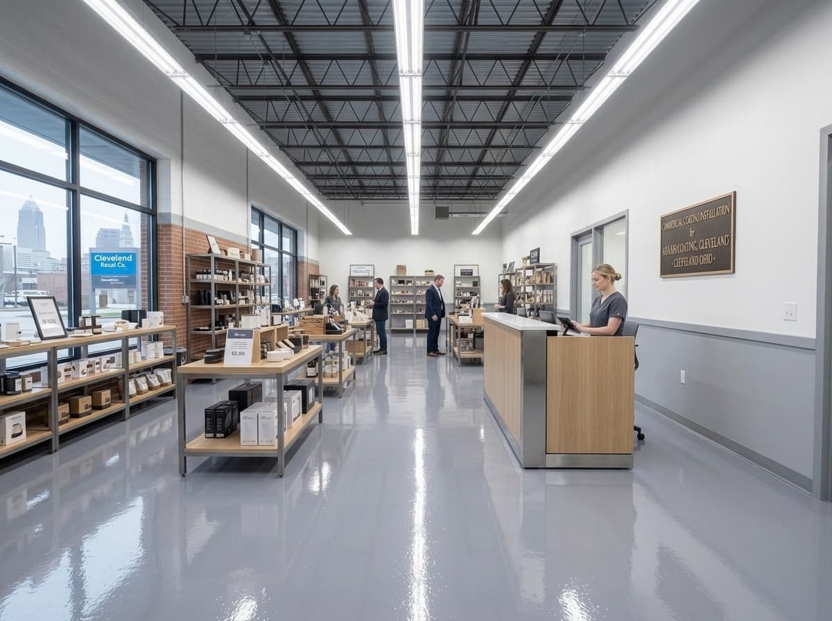 Retail showroom floor coating — Westlake, OH