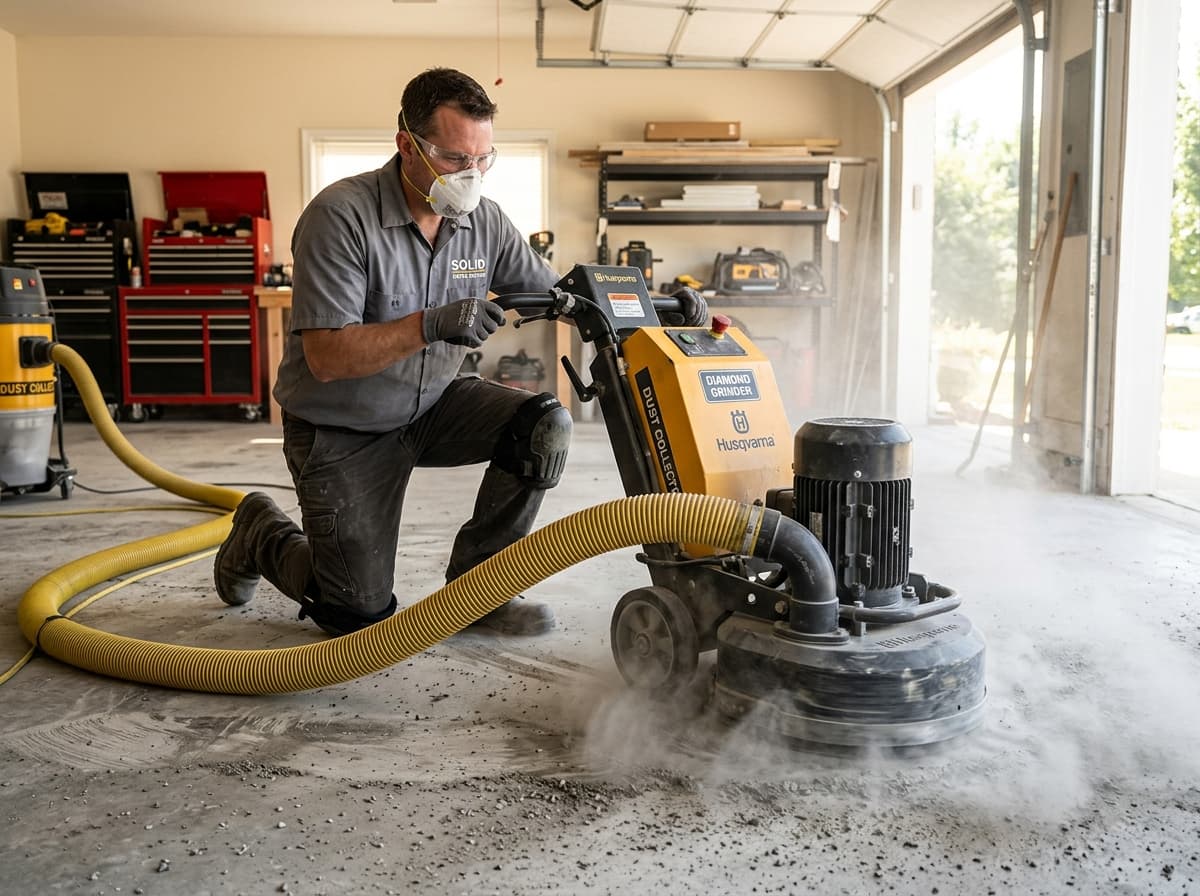 Diamond grinding basement prep — Cleveland OH