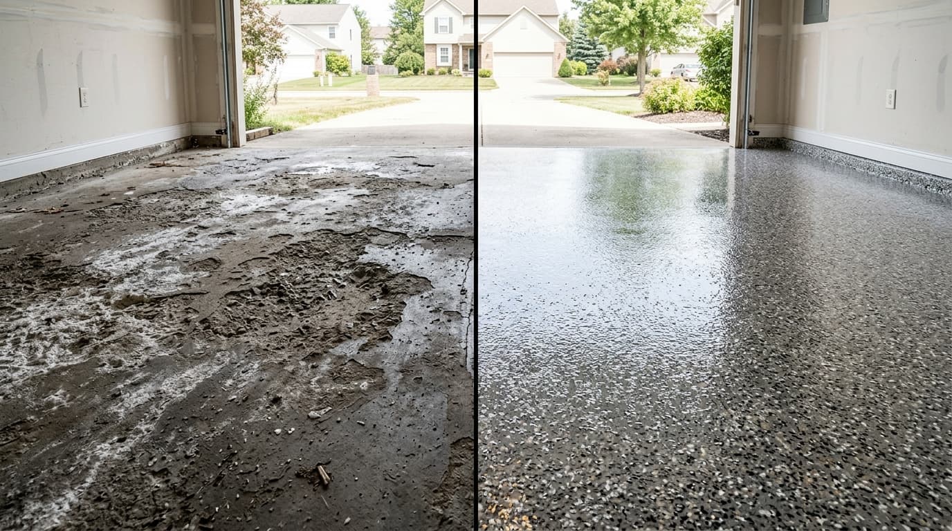How to Repair a Salt-Damaged Garage Floor in Ohio (2026 Guide)