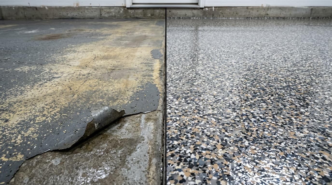 Polyaspartic vs. Epoxy for Ohio Winters: The Honest Cost & Durability Comparison