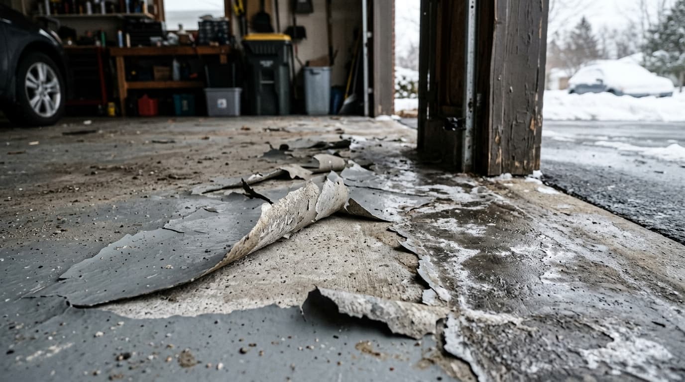 Why Is My Epoxy Garage Floor Peeling? 7 Causes (And What to Do Next)