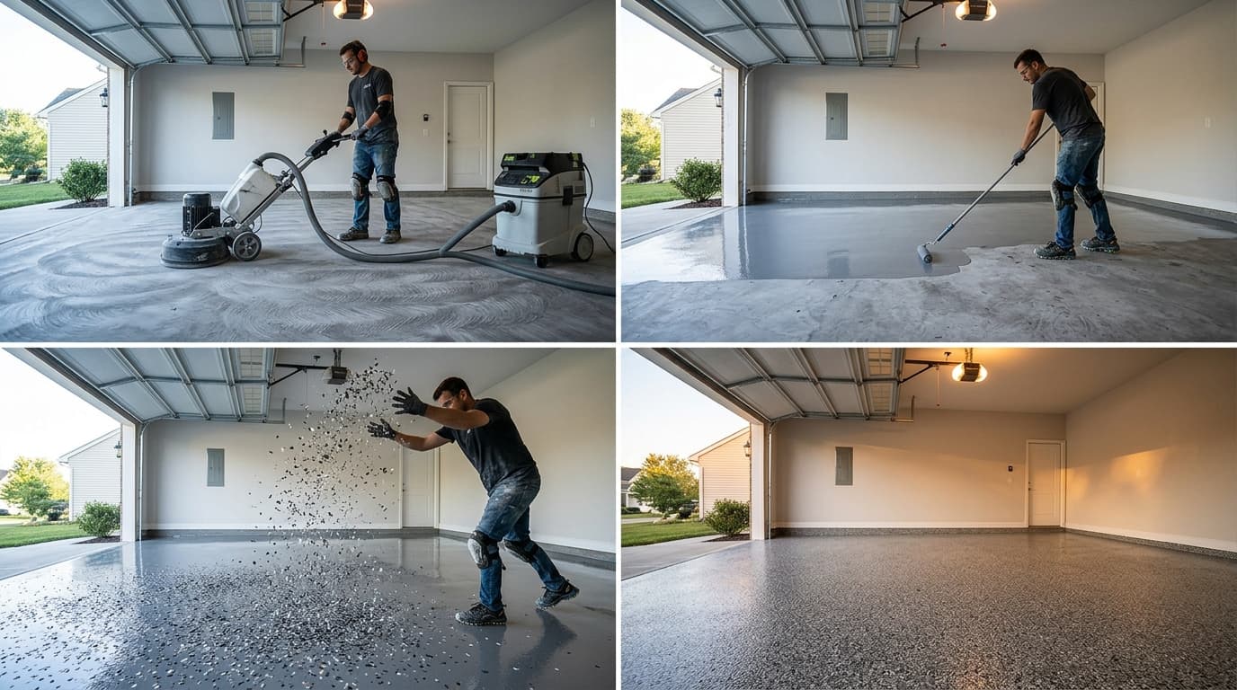 One-Day Garage Floor Coating: How It Actually Works (And What Can Delay It)